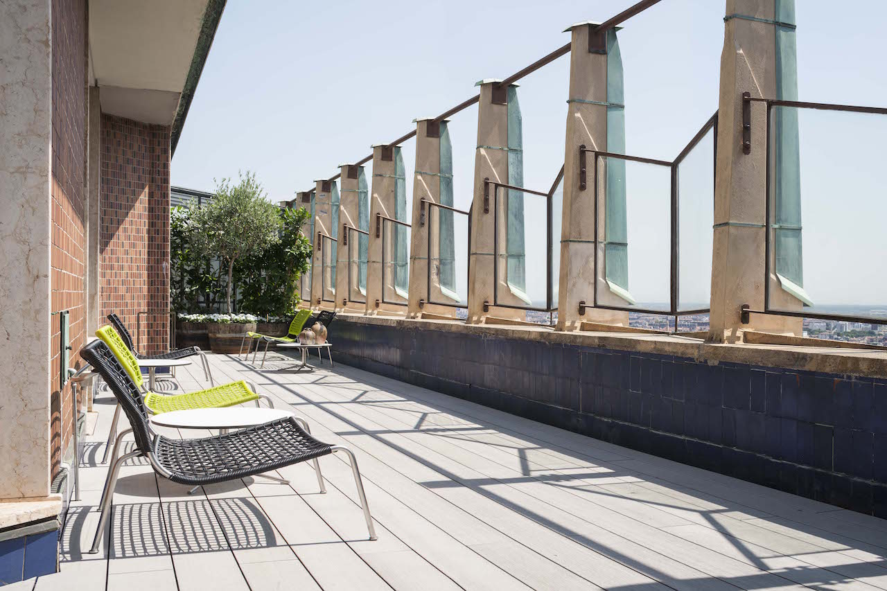 L'attico della torre velasca con la sua terrazza panoramica