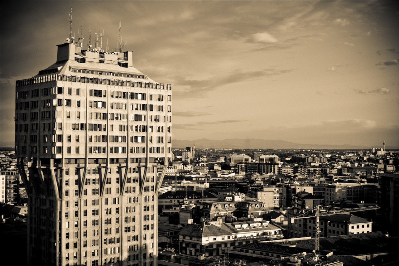 L'attico della torre velasca con la sua terrazza panoramica