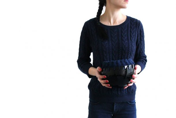 innesti: vasi in vetro e tessuto