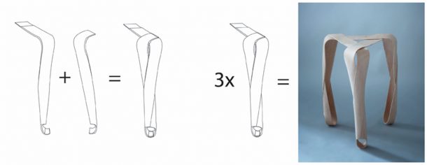 Ribbon chair