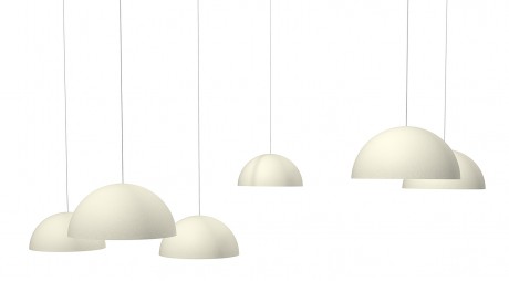 la lampada dal paralume magnetico in feltro