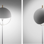 la lampada dal paralume magnetico in feltro
