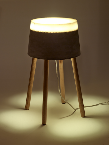 CONCRETE LAMP: PARALUMI IN CEMENTO E SILICONE