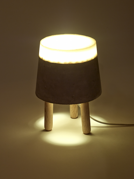 CONCRETE LAMP: PARALUMI IN CEMENTO E SILICONE