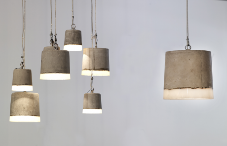 CONCRETE LAMP: PARALUMI IN CEMENTO E SILICONE