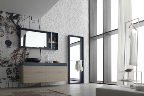 obili da bagno La Fenice di Arcom in rovere nodato