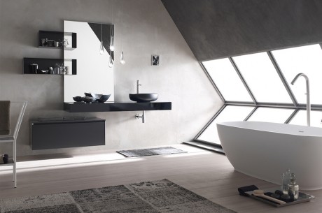 obili da bagno La Fenice di Arcom in rovere nodato