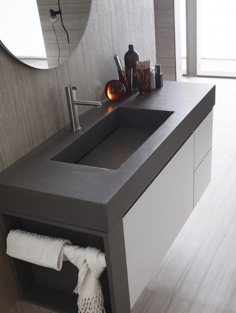 obili da bagno La Fenice di Arcom in rovere nodato