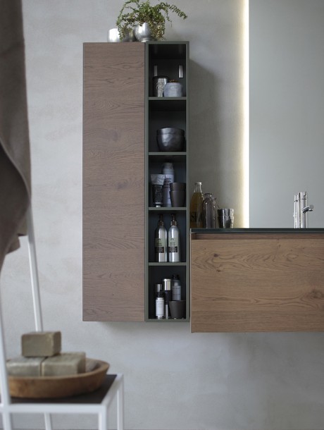 obili da bagno La Fenice di Arcom in rovere nodato