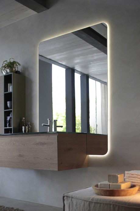 obili da bagno La Fenice di Arcom in rovere nodato