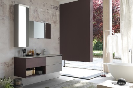 obili da bagno La Fenice di Arcom in rovere nodato