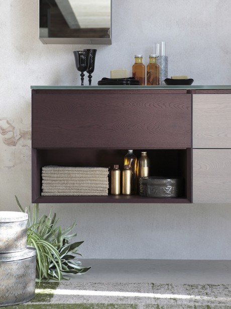 obili da bagno La Fenice di Arcom in rovere nodato