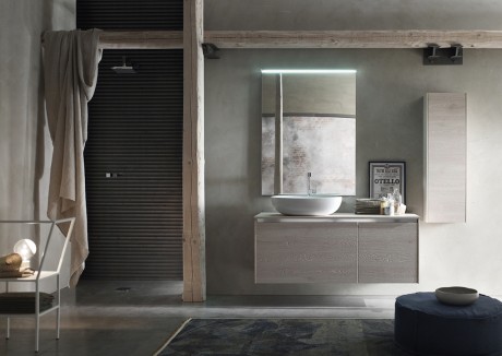 I mobili da bagno E.Gò Nodo della serie AK di Arcom
