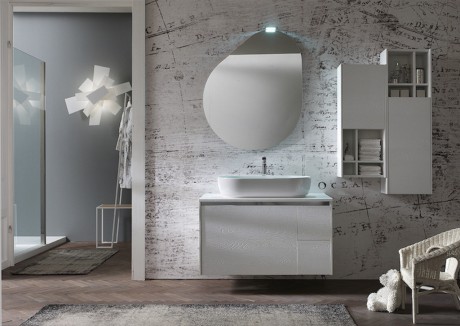 I mobili da bagno E.Gò Nodo della serie AK di Arcom