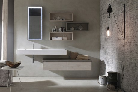 I mobili da bagno E.Gò Nodo della serie AK di Arcom