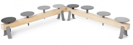 Peg, la panca personalizzabile di Mathieu Gustafsson per Nola