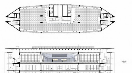 Gio Ponti il Pirellone, piante e sezioni