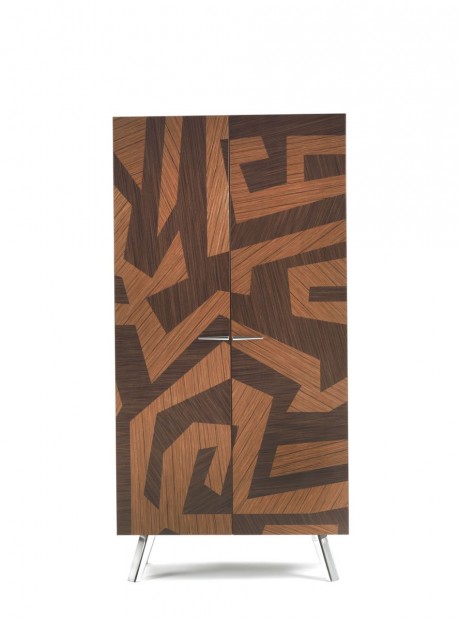Are, showcase, la credenza intarsiata contemporanea