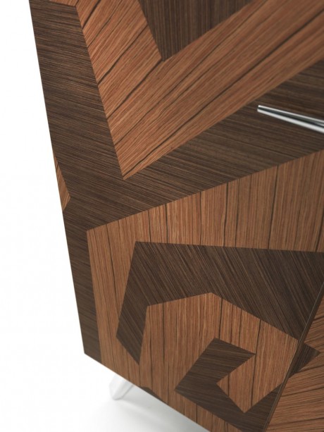 Are, showcase, la credenza intarsiata contemporanea