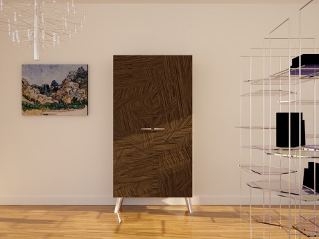 Are, showcase, la credenza intarsiata contemporanea