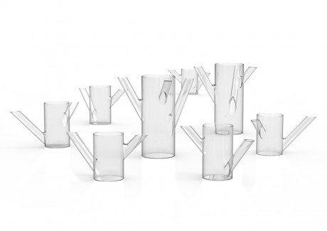 Bramo, il vaso annaffiatoio in vetro borosilicato