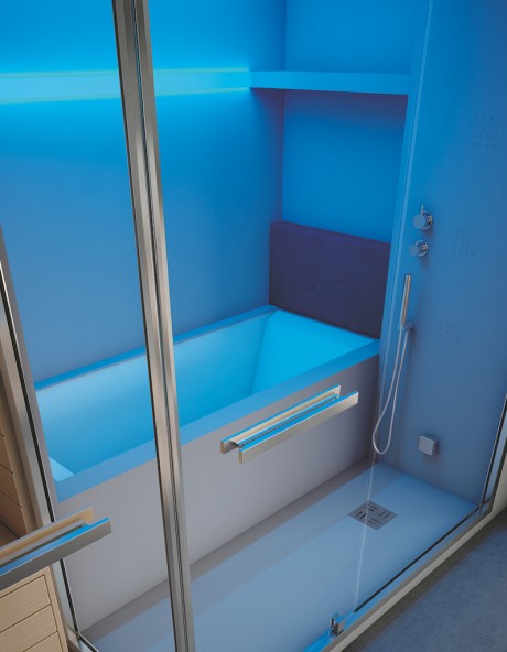 Una vera spa domestica con il sistema Olimpo di Hafro Geromin