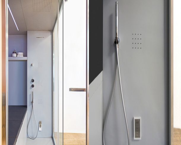 Una vera spa domestica con il sistema Olimpo di Hafro Geromin