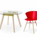 Il tavolo Paper e la sedia Bahia