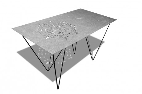 tavolo Crochet in pietra traforata