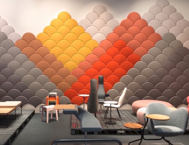 Pannelli fonoassorbenti Gingko di Bla Station