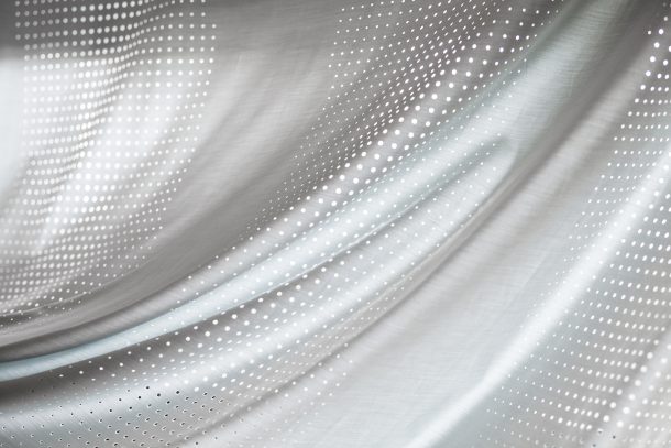 Crocetta, la tenda tridimensionale tagliata a laser