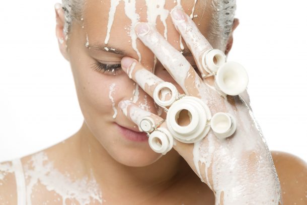 gioielli in ceramica e argento