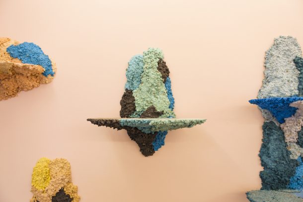 mensole gesso e sughero