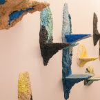 mensole gesso e sughero