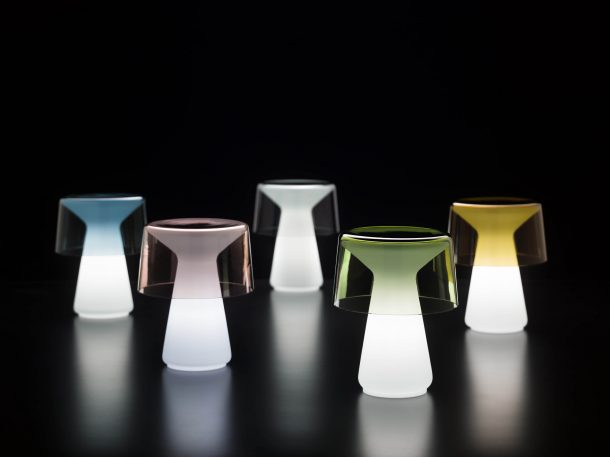 Nelly, la lampada in vetro di murano