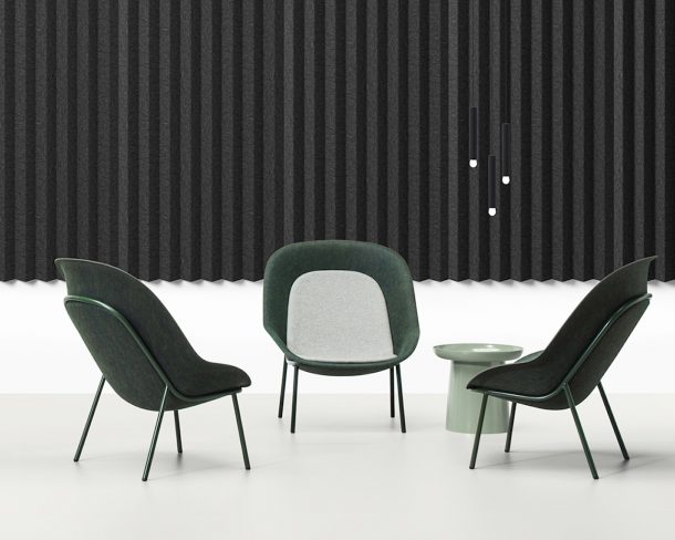 Nook, la seduta in feltro proveniente da bottiglie di plastica
