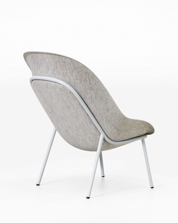 Nook, la seduta in feltro proveniente da bottiglie di plastica