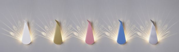 Peacock, lampada origami