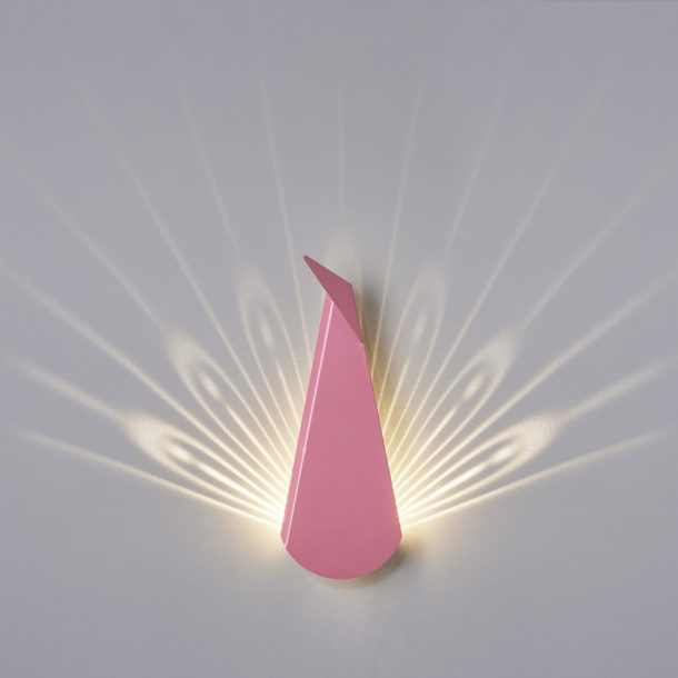Peacock, lampada origami