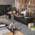 Minà, un nuovo piano da cucina in pietra lavica