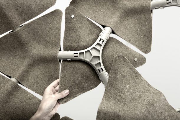 Scale, la parete divisoria modulare che da vita al tessuto