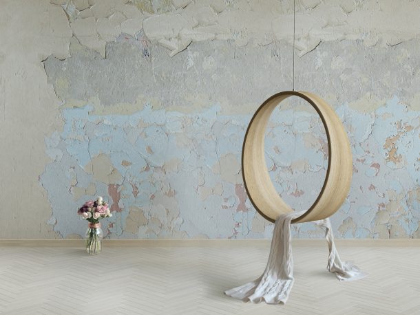 Swing, la sedia a dondolo completamente in legno