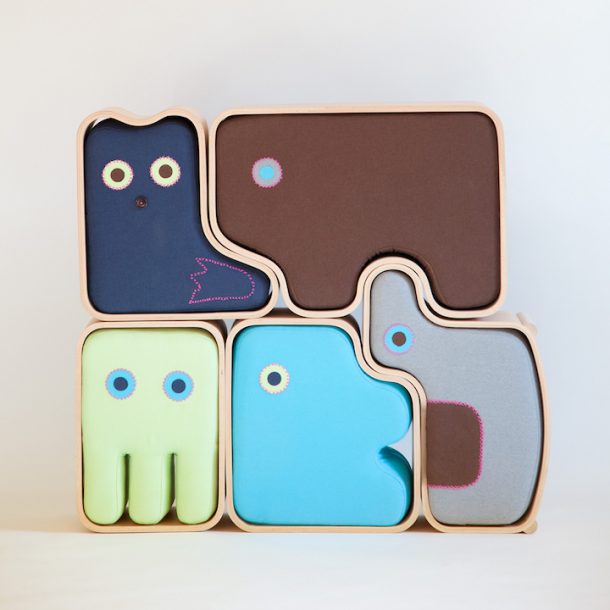 animaze animali pouf