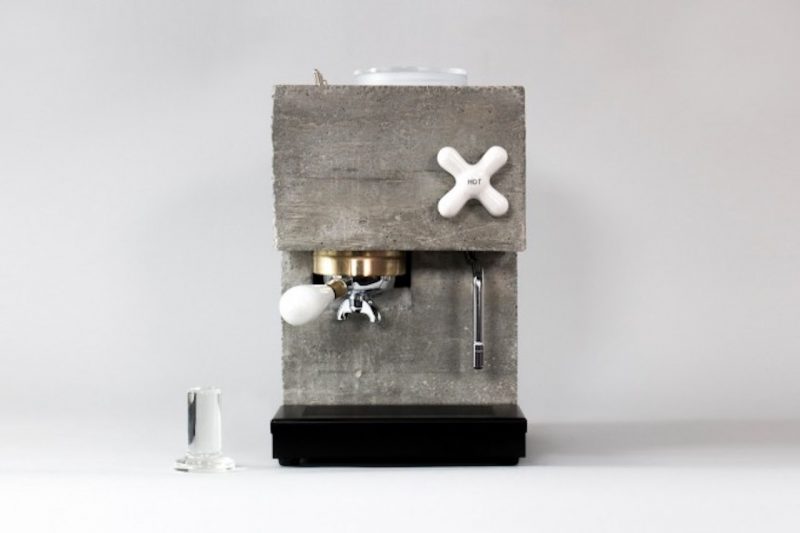 espresso machine in cemento