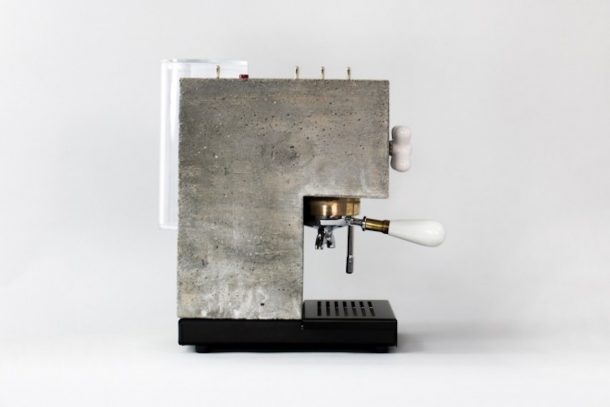 espresso machine in cemento