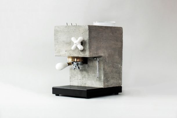 espresso machine in cemento