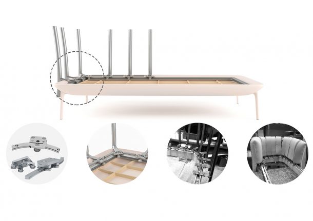 divano schienale girevole