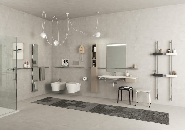 Sicurezza in bagno. Sistema Hug di Ponte Giulio