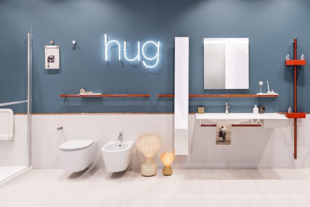 Sicurezza in bagno. Sistema Hug di Ponte Giulio