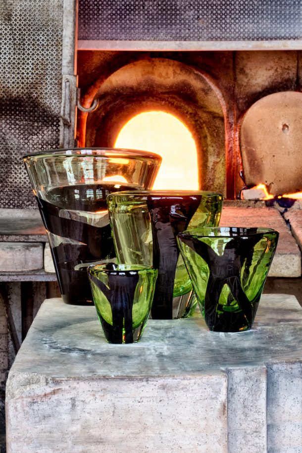 Vasi Black Belt di Peter Marino per Venini